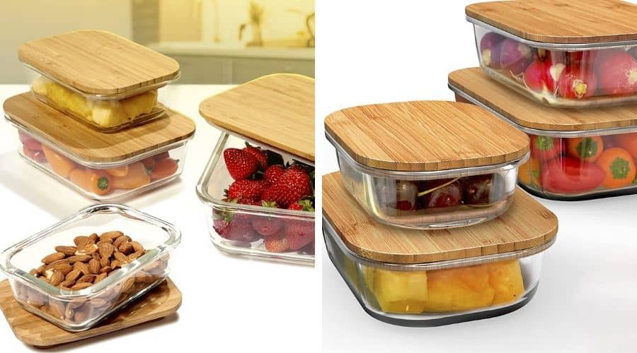 Ecowaare Airtight Food Storage Containers with Lids Set, 7 Pcs Kitchen  Storage Containers for Pantry Organization and Storage, BPA Free Plastic  Clear